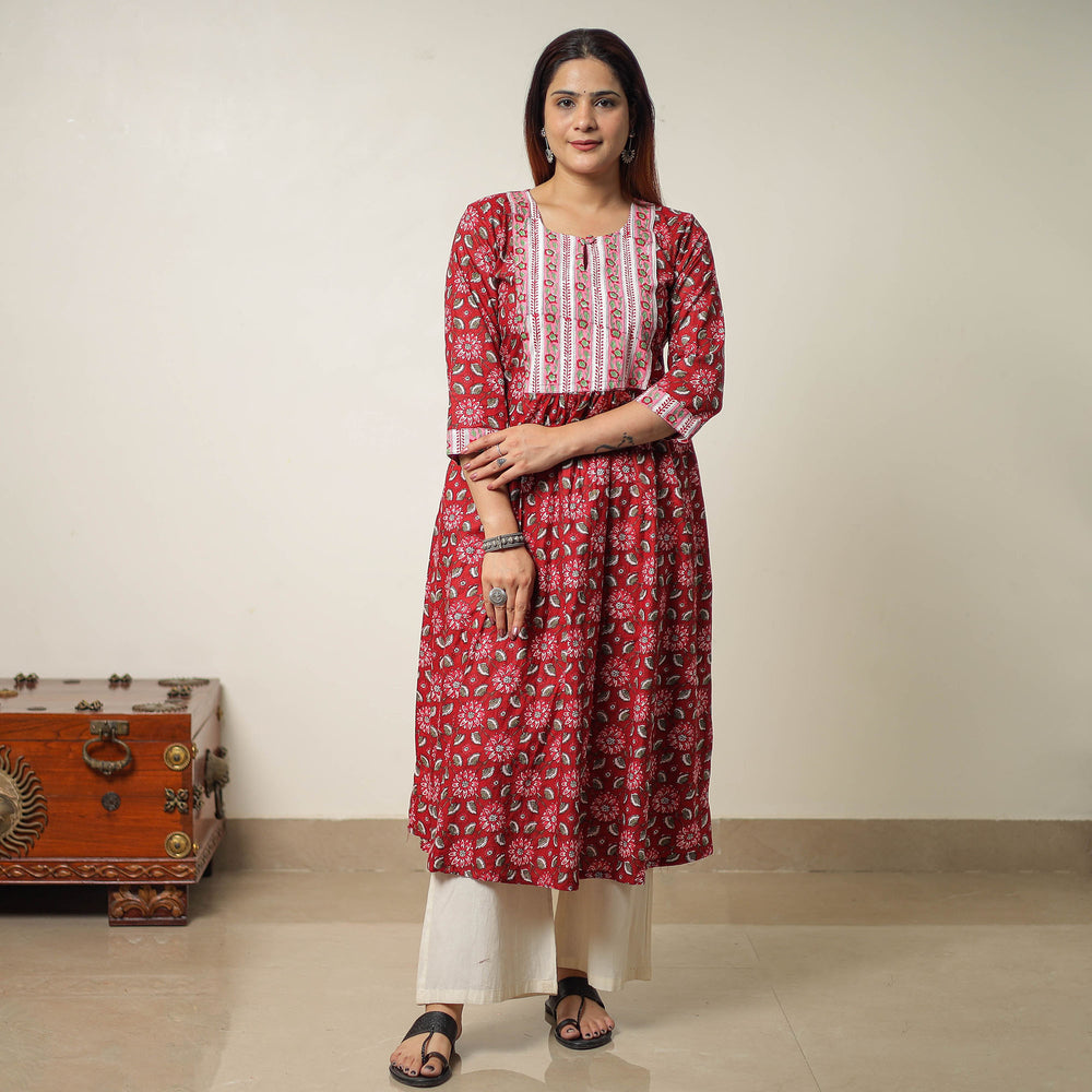 sanganeri printed kurta