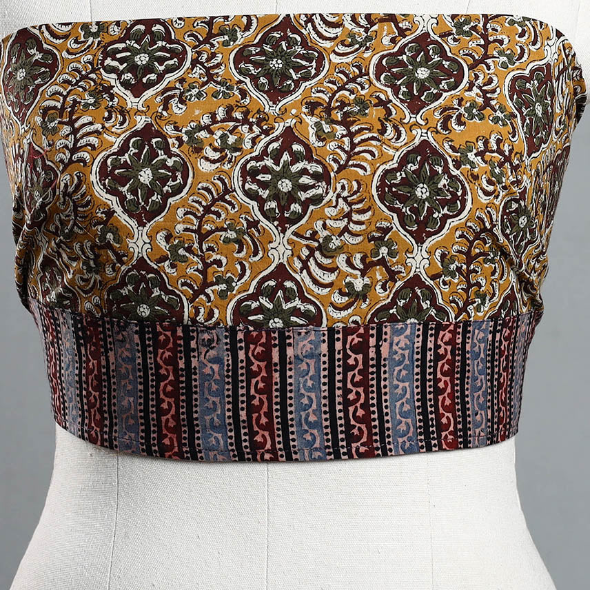 Block Printed Cotton Bagru Blouse Piece 26