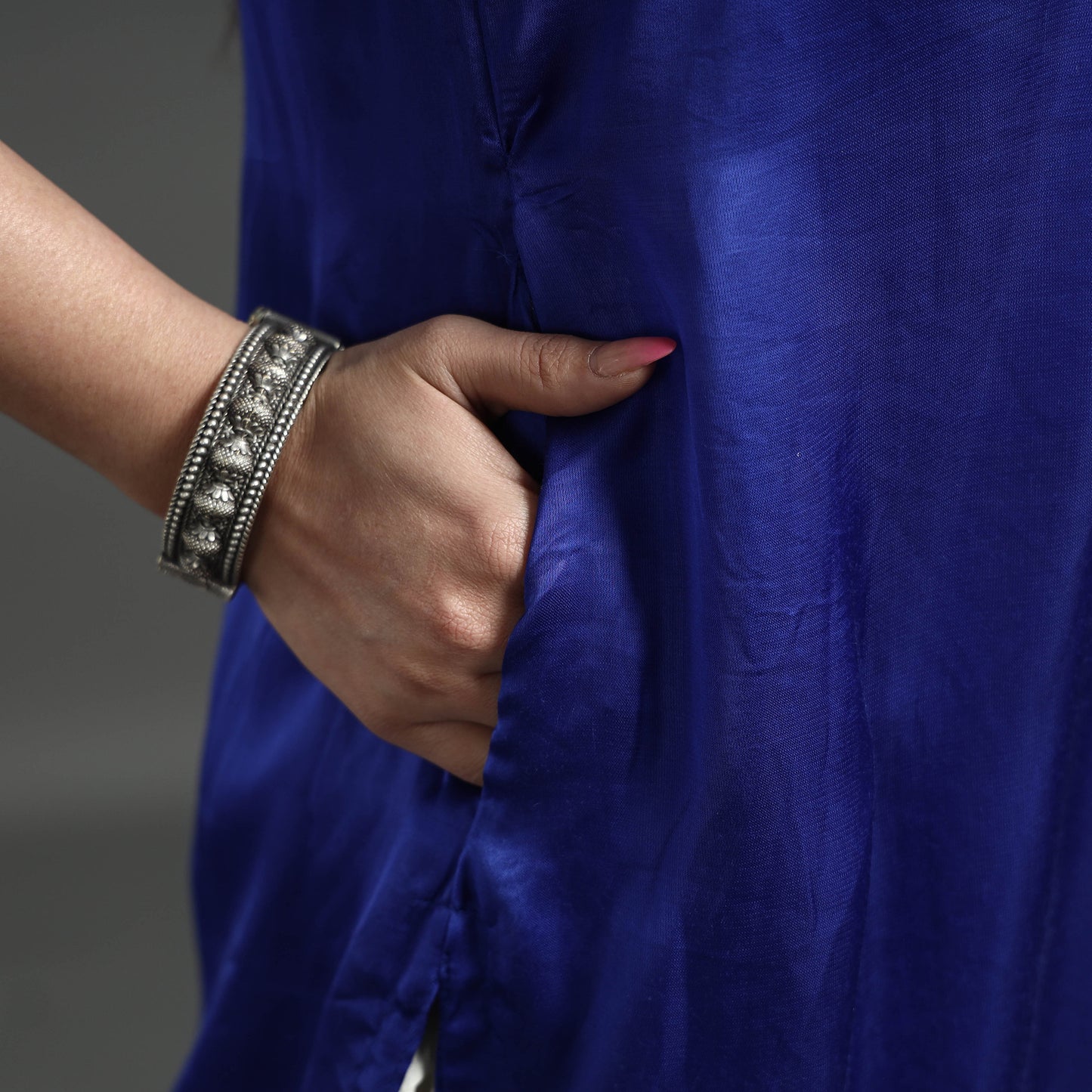 embroidery silk kurta