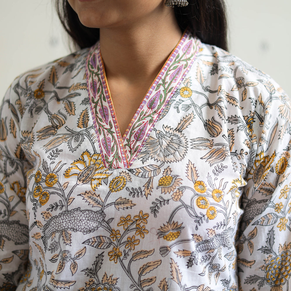 Sanganeri print Kurta