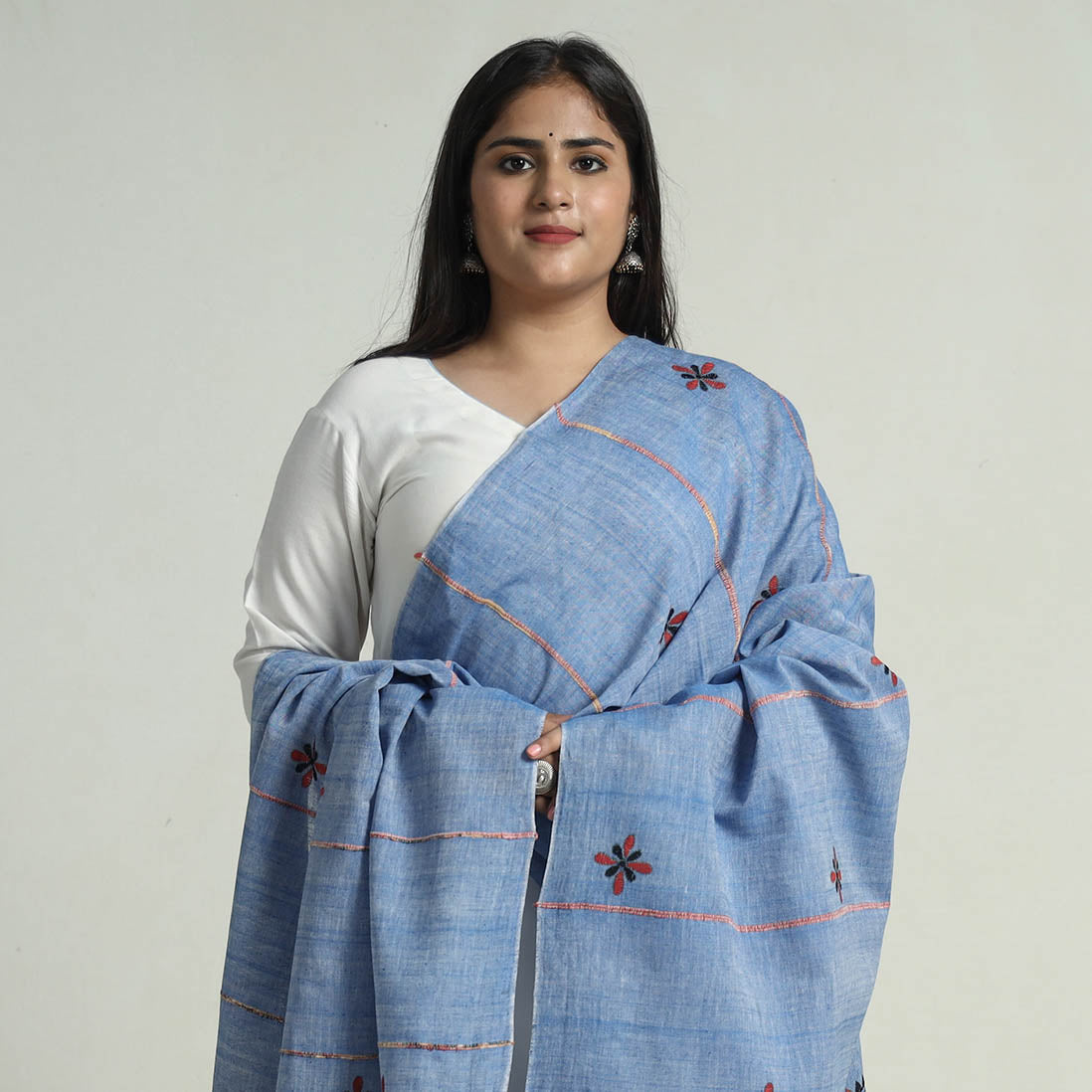 Kantha Embroidery Dupatta