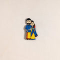 South Indian Couple Handpainted Fridge Magnet 41