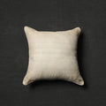 Buy Off White Tussar Silk Bengal Kantha Work Cushion Cover