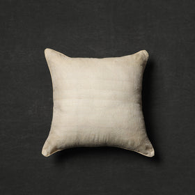 Buy Off White Tussar Silk Bengal Kantha Work Cushion Cover