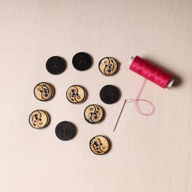 2.5cm Handmade Sambhal Clothing Button (Set of 10)