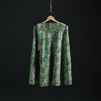 Bagru Hand Block Print Cotton Wrap Around Skirt 07