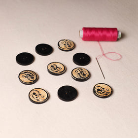 2.5cm Handmade Sambhal Clothing Button (Set of 10)