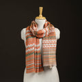 Zig Zag Zari Weave Fine Wool Stole for Women 92