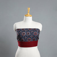 Block Printed Cotton Bagru Blouse Piece 29