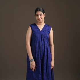 Hand Batik Print Cotton Straight Kurta with Palazzo Set for women 13