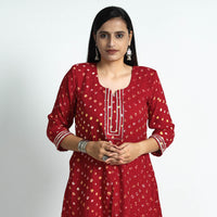 bandhani silk kurta