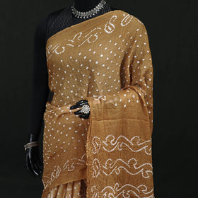 Kutch Bandhani Tie-Dye Cotton Saree 15