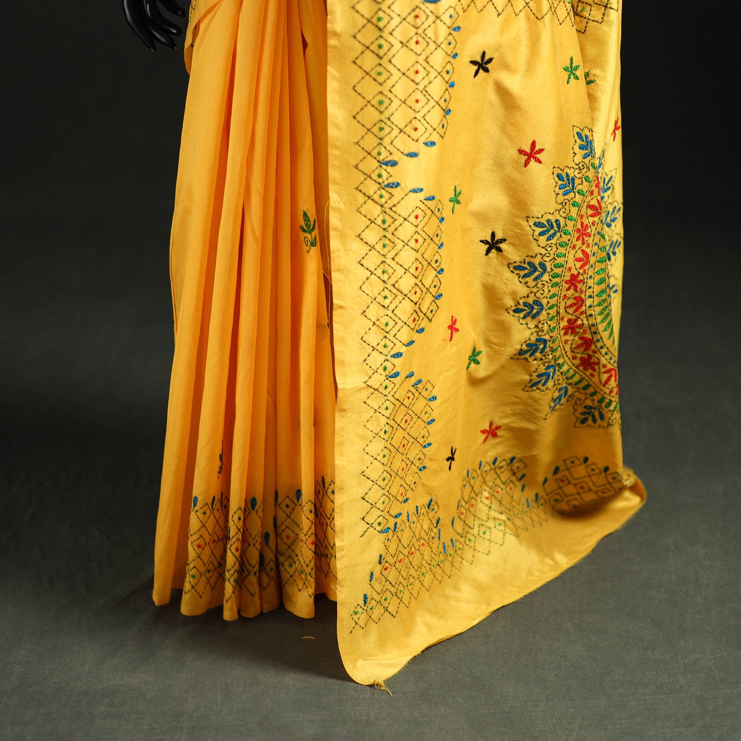 Hand Embroidered Silk Saree 60