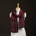 Zig Zag Zari Weave Fine Wool Stole for Women 93
