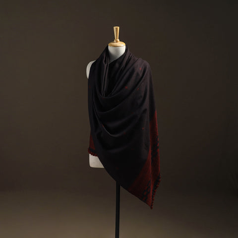 Kutch Bhujodi Handwoven Merino Wool Dhabla Shawl 31
