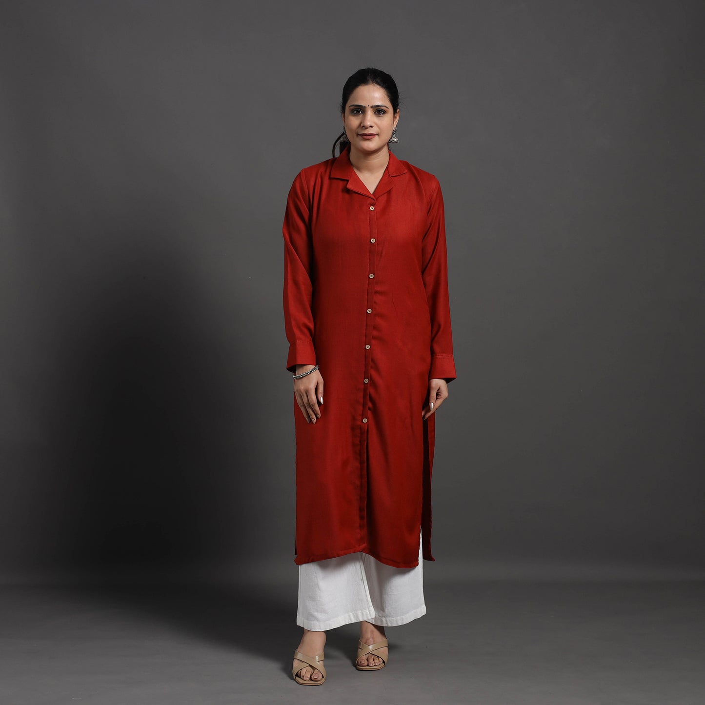 Gauhar Plain Merino Woolen Kurta