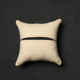 Buy Off White Tussar Silk Bengal Kantha Work Cushion Cover