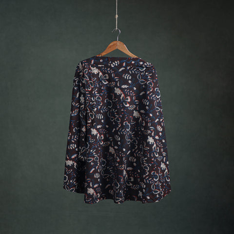 Bagru Hand Block Print Natural Dyed Cotton Wrap Around Skirt 10