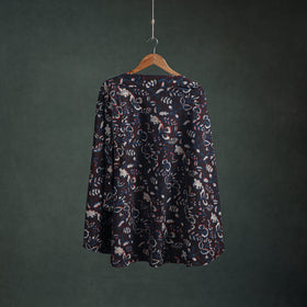 Bagru Hand Block Print Natural Dyed Cotton Wrap Around Skirt 10