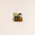 Punjabi Couple Handpainted Fridge Magnet 43