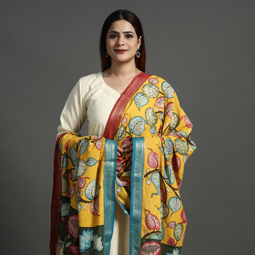 kalamkari handpainted dupatta