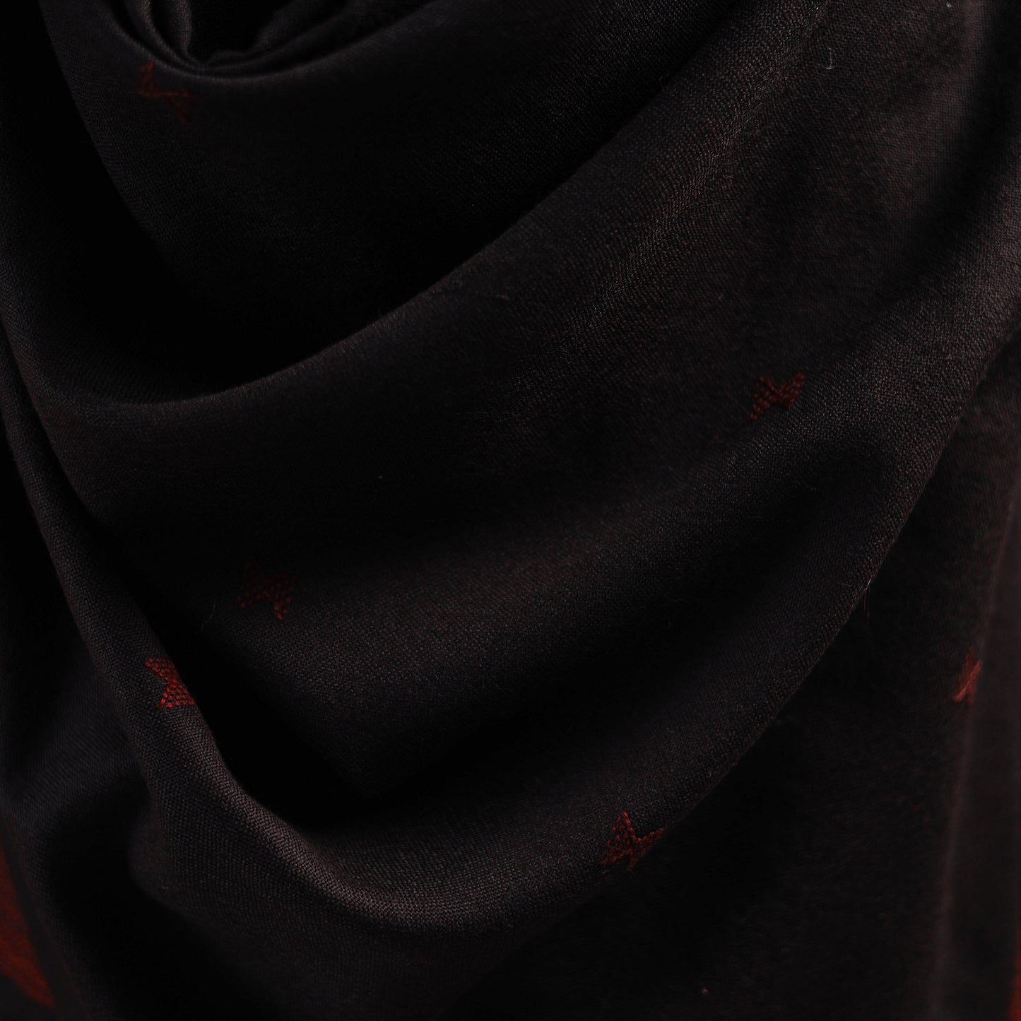 Kutch Bhujodi Handwoven Merino Wool Dhabla Shawl 31