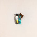 Rajasthani Couple Handpainted Fridge Magnet 44