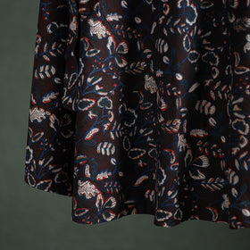 Bagru Hand Block Print Natural Dyed Cotton Wrap Around Skirt 10
