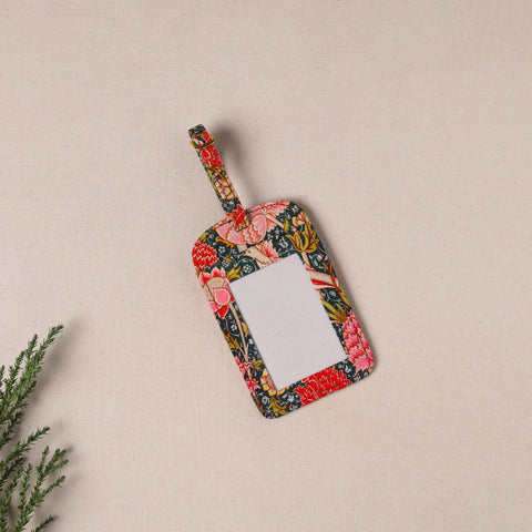 Floral Printed Handcrafted Luggage Tag 01