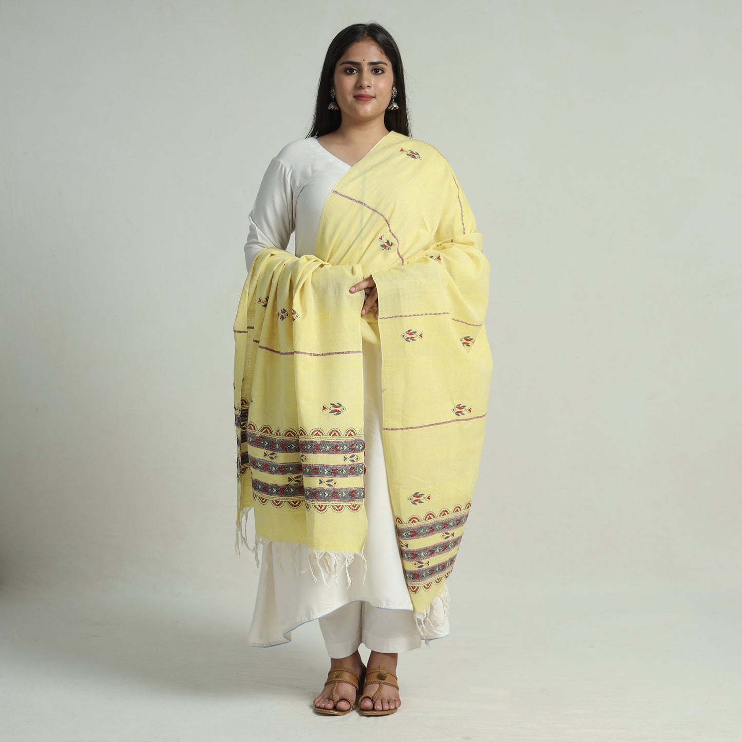 Kantha Embroidery Dupatta