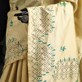 Hand Embroidered Silk Saree 61