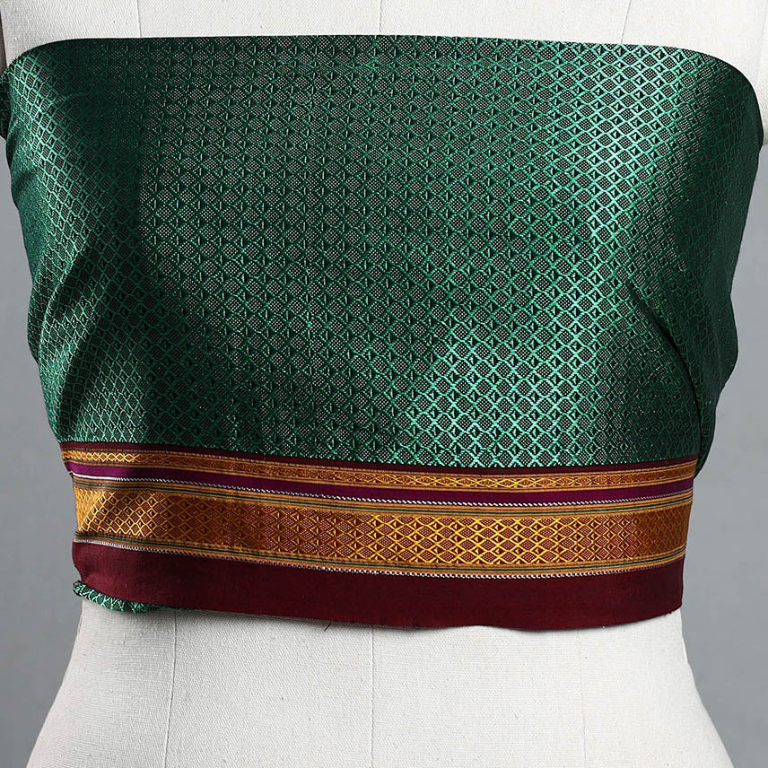 Green - Khun Weave Cotton Blouse Piece 34