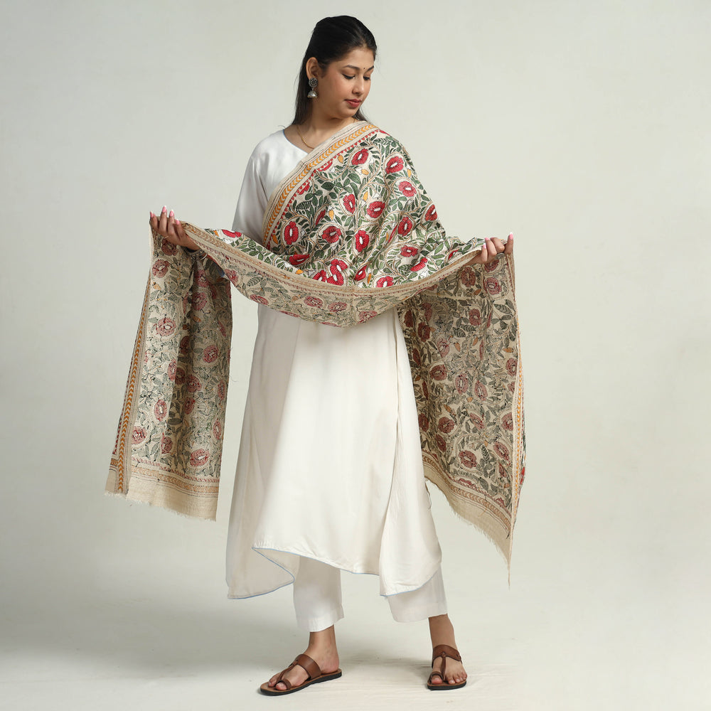 Kantha Embroidery Dupatta 