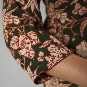  Kalamkari Printed Cotton Long Kurta For Women