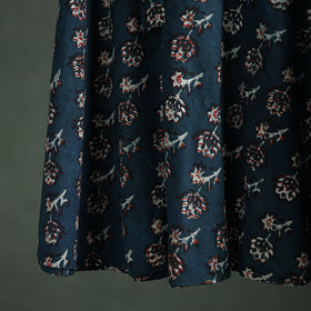 Bagru Hand Block Print Natural Dyed Cotton Wrap Around Skirt 11