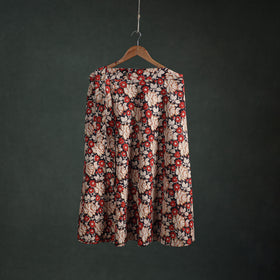 Bagru Hand Block Print Natural Dyed Cotton Wrap Around Skirt 12