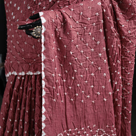 Kutch Bandhani Tie-Dye Cotton Saree 38