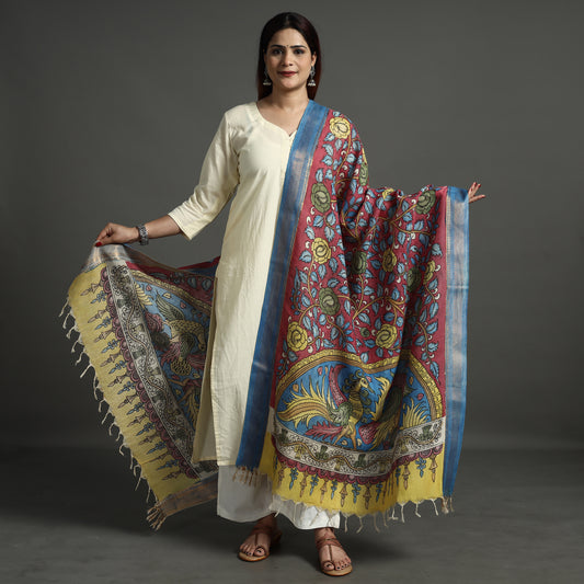 Kalamkari Handpainted Dupatta