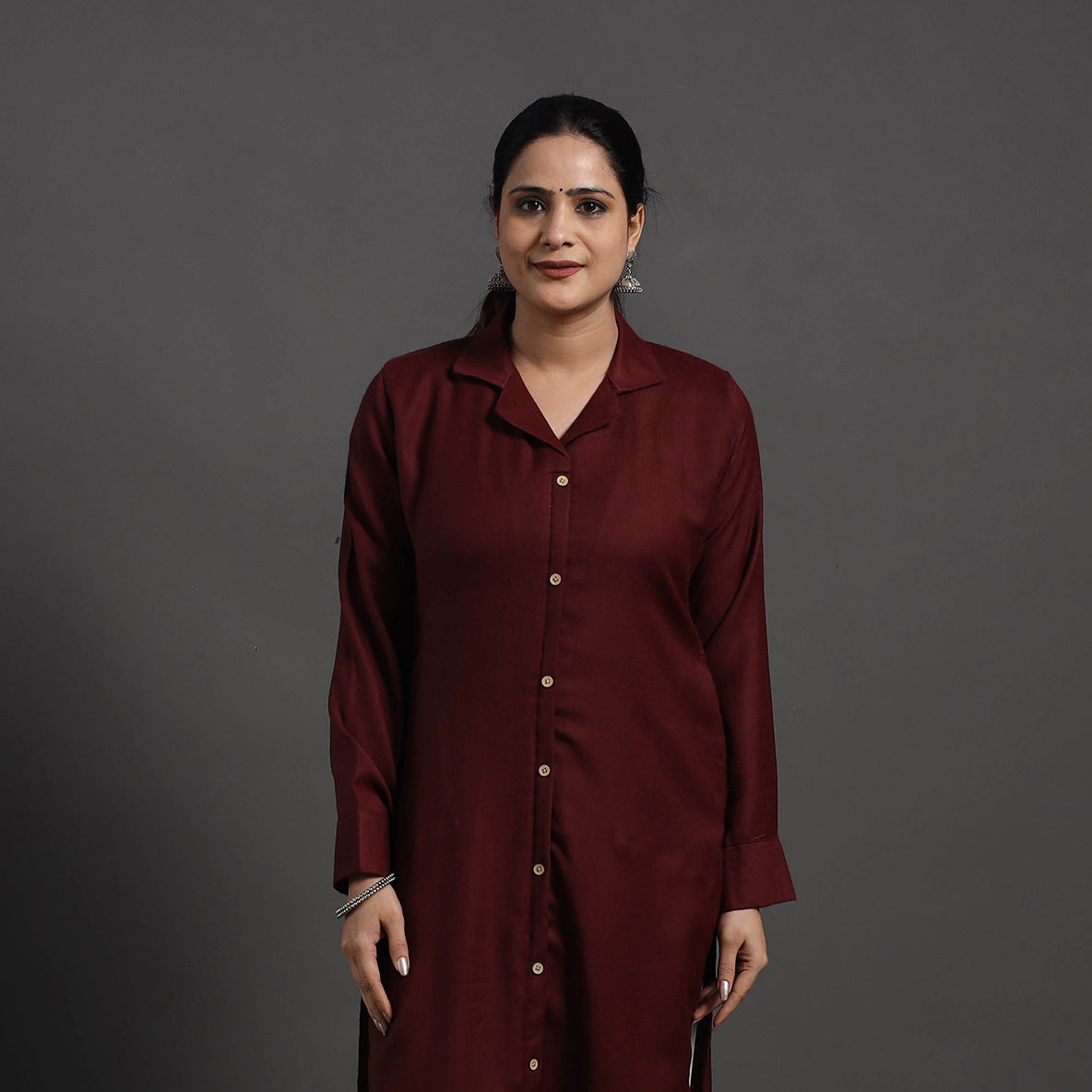 Adira Plain Merino Woolen Kurta