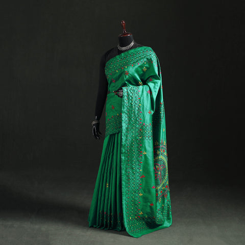 Hand Embroidered Silk Saree 62