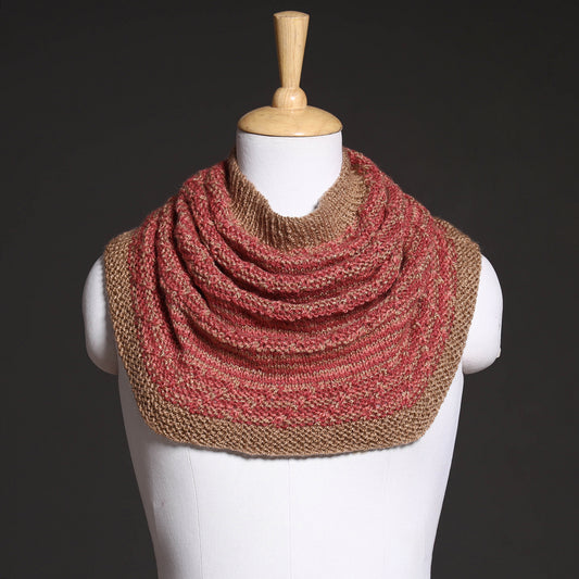 Pink - Kumaun Hand Knitted Woolen Cowl
