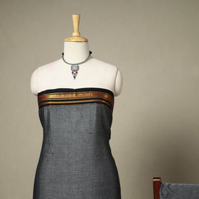 Grey 3pc Cotton Unstitched Dharwad Dress Material