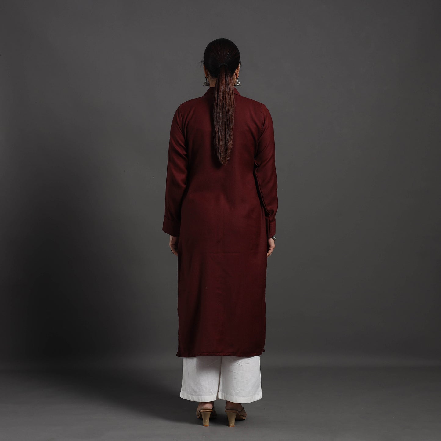 Adira Plain Merino Woolen Kurta