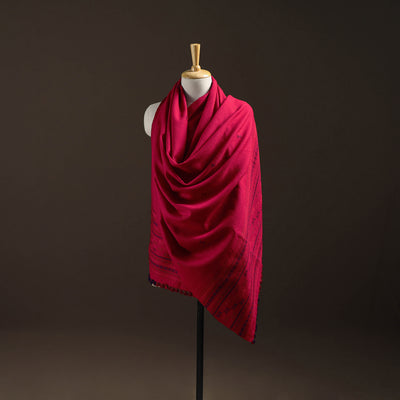 Kutch Bhujodi Handwoven Merino Wool Dhabla Shawl 33