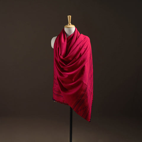 Kutch Bhujodi Handwoven Merino Wool Dhabla Shawl 33