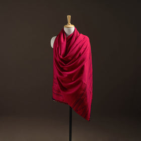 Kutch Bhujodi Handwoven Merino Wool Dhabla Shawl 33