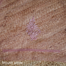 Lucknowi Chikankari Heavy Bead Work Pure Organza Silk Saree 06