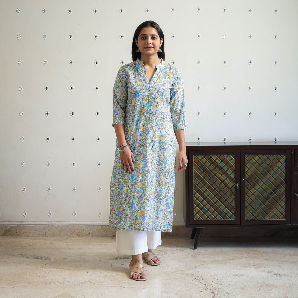 Sanganeri print Kurta