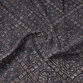  Natural Dyed Cotton Bagh Print Brown Fabric 