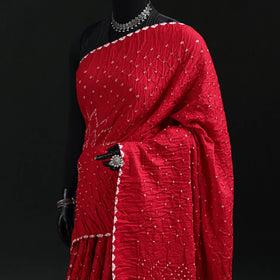 Kutch Bandhani Tie-Dye Cotton Saree 39